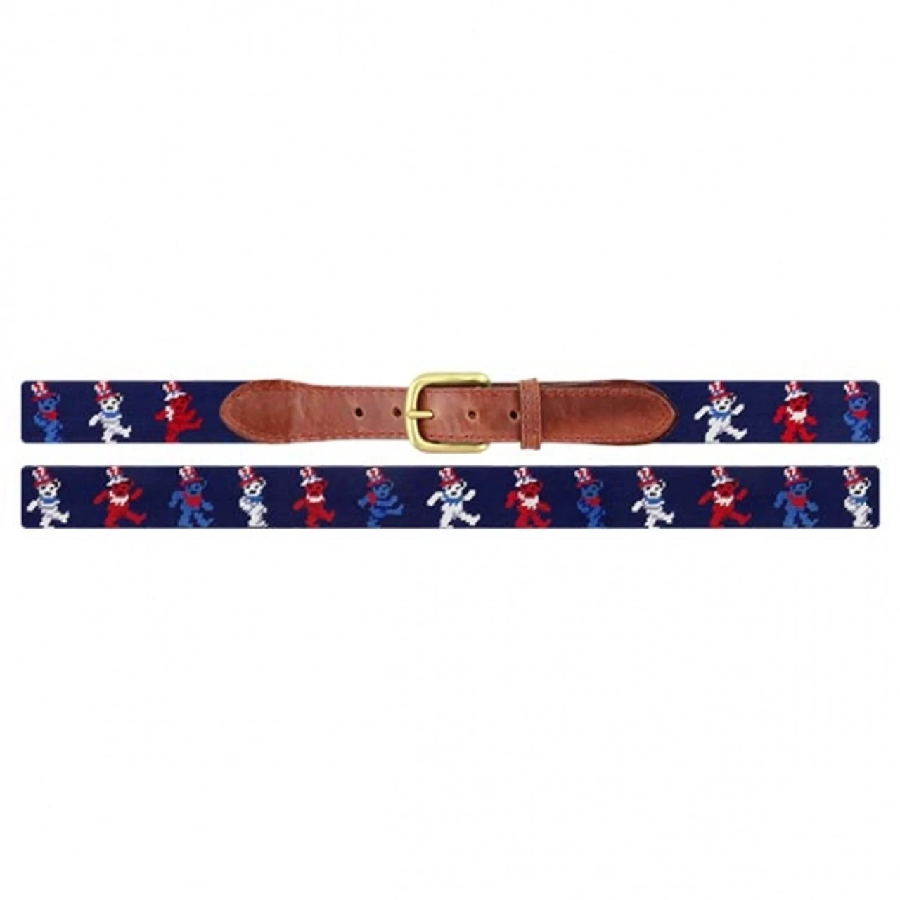 Smathers And Branson Dancing Bears Uncle Sam Needlepoint Belt 2 Smathers And Branson Dancing Bears Uncle Sam Needlepoint Belt - Image 2
