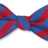 R. Hanauer Royal/Scarlet Bar Stripes Bow Tie