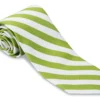 R. Hanauer Bar Stripe Necktie: Citrus/White