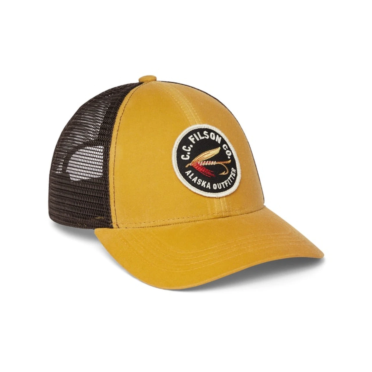 Filson Mesh Snap-Back Logger Cap: Yellow 1 Filson Mesh Snap-Back Logger Cap: Yellow