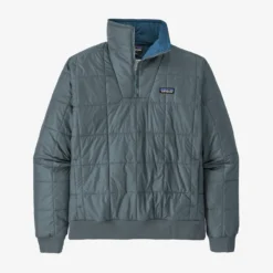 Patagonia Men's Box Quilted Pullover: Plume Grey