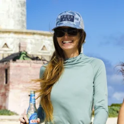 Free Fly Wave Snapback: Water Camo -Clothing Store 21 Hat WaterCamo Lifestyle 2 83175.1646084169