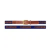 Smathers And Branson Needlepoint Belt - Clemson Text (Purple)