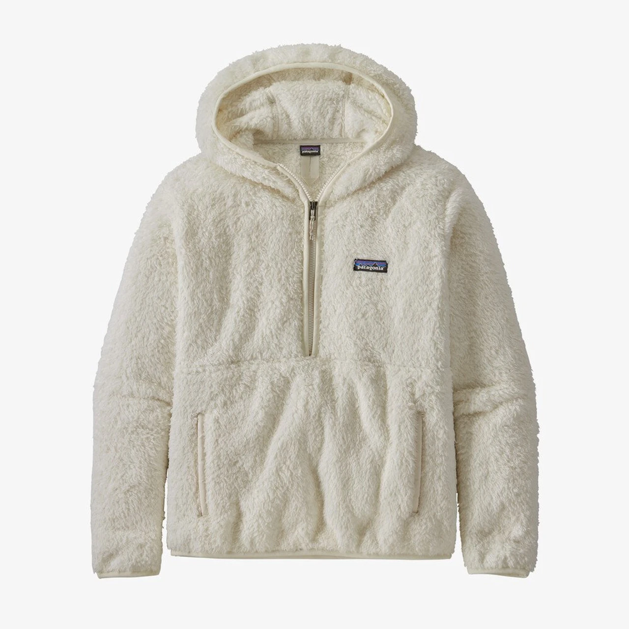 Patagonia Women's Los Gatos Hooded Fleece Pullover - Birch White 1 Patagonia Women's Los Gatos Hooded Fleece Pullover - Birch White