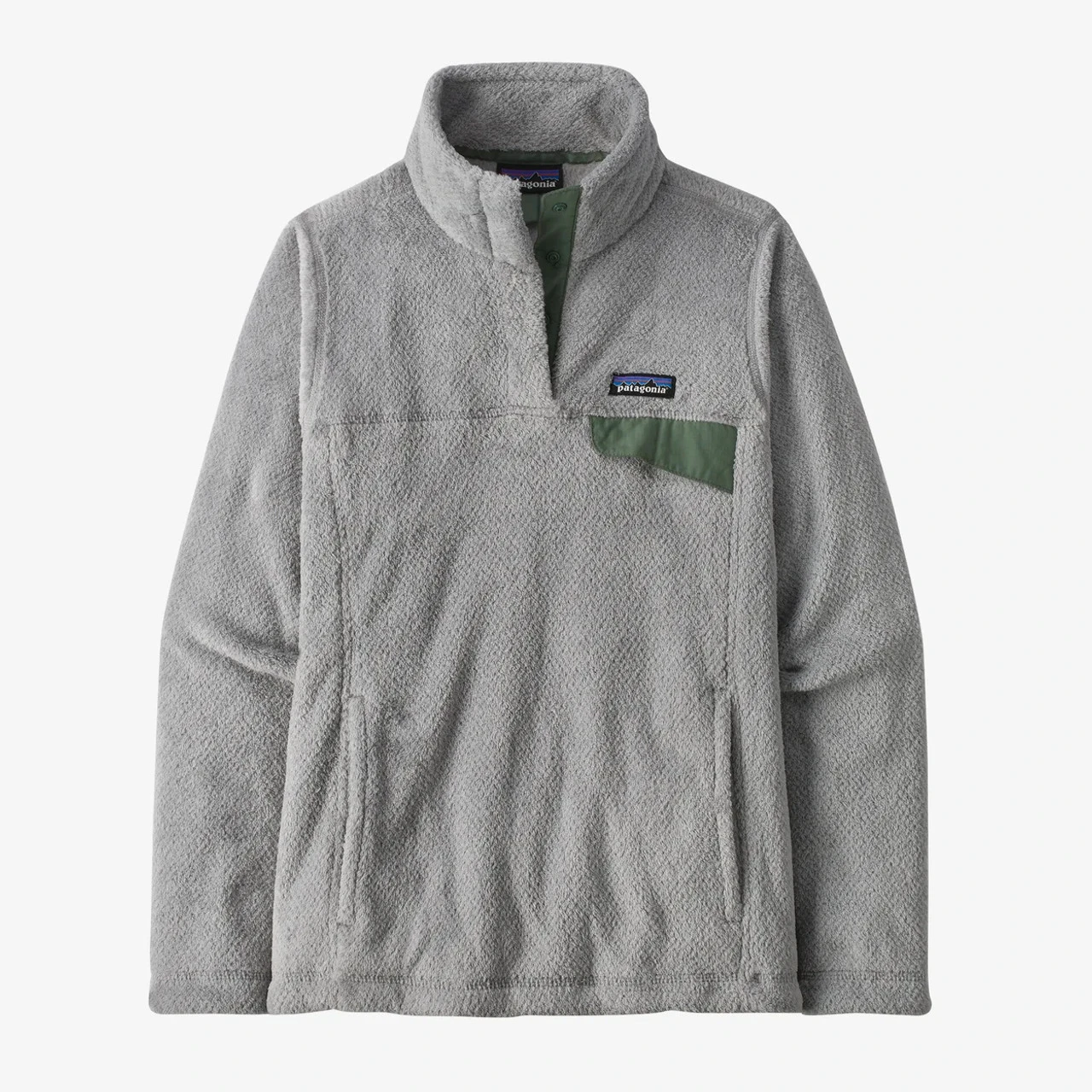 Patagonia Women's Re-Tool Snap-T® Fleece Pullover: Tailored Grey - Salt Grey X-Dye 1 Patagonia Women's Re-Tool Snap-T® Fleece Pullover: Tailored Grey - Salt Grey X-Dye