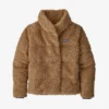 Patagonia Women's Recycled High Pile Fleece Down Jacket: Bearfoot Tan
