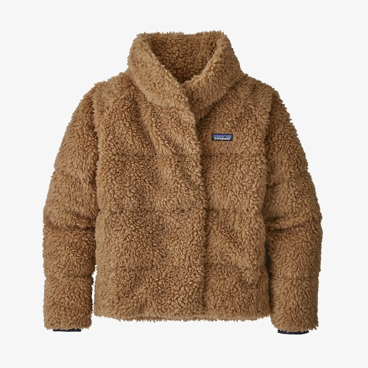 Patagonia Women's Recycled High Pile Fleece Down Jacket: Bearfoot Tan
