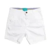 Michael's Solid Cotton/Stretch Short: White