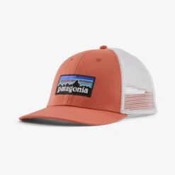 Patagonia P-6 Logo LoPro Trucker Hat: Quartz Coral