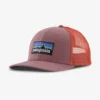Patagonia P-6 Logo Trucker Hat: Evening Mauve
