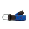 Roostas The Hilton Head Two Toned Woven Elastic Belt - Powder Blue/Red