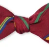 R Hanauer Glenwood Stripe Bowtie: Berry