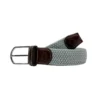 Roostas The Kohler Two Toned Woven Elastic Stretch Belt: Grey