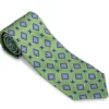 R. Hanauer Green Adams Medallions Necktie