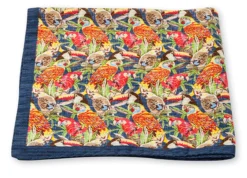 R. Hanauer Multi Birds Cotton Seersucker Pocket Square