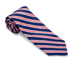 R. Hanauer Navy Kinsey Stripes Necktie