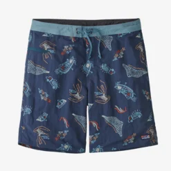 Patagonia Men's Wavefarer® Boardshorts - 19": Clean Currents: Tidepool Blue