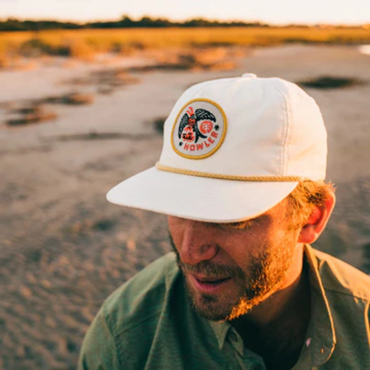 Howler Frigate Badge Snapback: Off White 3 Howler Frigate Badge Snapback: Off White - Image 3