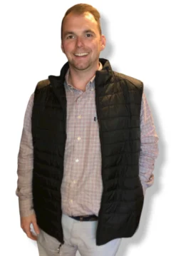 Craig Reagin Puffer Vest: Black