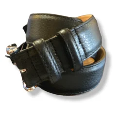 W. Kleinberg South Beach Calf Belt: Black