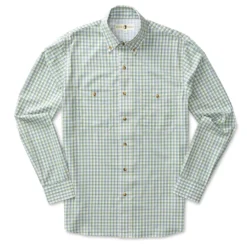 Duckhead Performance Poplin Guide Shirt - Dickson Plaid: Loden Green -Clothing Store D1 1074 359 Low 1800x1800 27275.1677609774