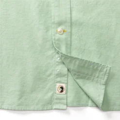 Duckhead Cotton Oxford Sport Shirt - Morris Solid: Quiet Green -Clothing Store D1 1090 331 Low 4 1800x1800 25545.1677606043