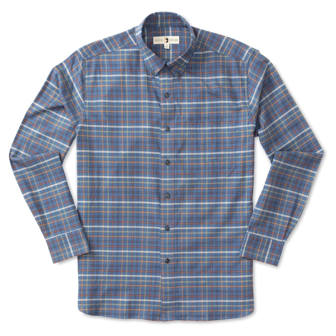 Duckhead Tazewell Plaid Flannel Shirt: Indigo Blue 2 Duckhead Tazewell Plaid Flannel Shirt: Indigo Blue - Image 2