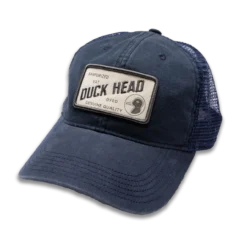 Duckhead Sanforized Patch Trucker Hat: Navy