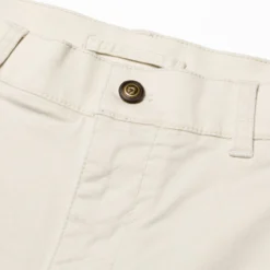 Duckhead 7" Gold School Chino Short: Stone -Clothing Store D61003 136 detail low2 79279.1582823475