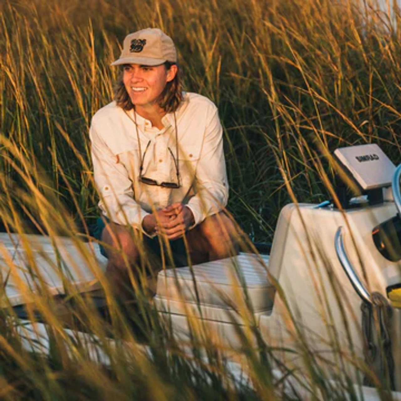 Howler Brothers Matagorda Long Sleeve: Tarpon Scale: Heirloom 2 Howler Brothers Matagorda Long Sleeve: Tarpon Scale: Heirloom - Image 2