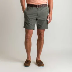 Duck Head 8" Harbor Performance Short - Gunmetal Grey