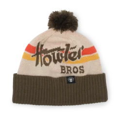 Howler Brothers Disco Beanie: Brown/White