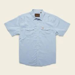 Howler Brothers H Bar B Snapshirt: Faded Blue Oxford