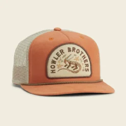 Howler Brothers Lazy Gators Snapback : Pumpkin/Khaki