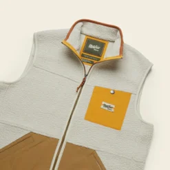 Howler Brothers Chisos Fleece Vest: Leche Con Cafe -Clothing Store F22 Vests Chisos Leche Con Cafe Angle 1000x1000 crop center.progressive 90876.1665524698