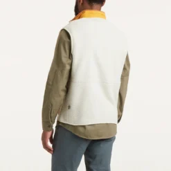 Howler Brothers Chisos Fleece Vest: Leche Con Cafe -Clothing Store F22 Vests Chisos Leche Con Cafe Back 1000x1000 crop center.progressive 53931.1665524694