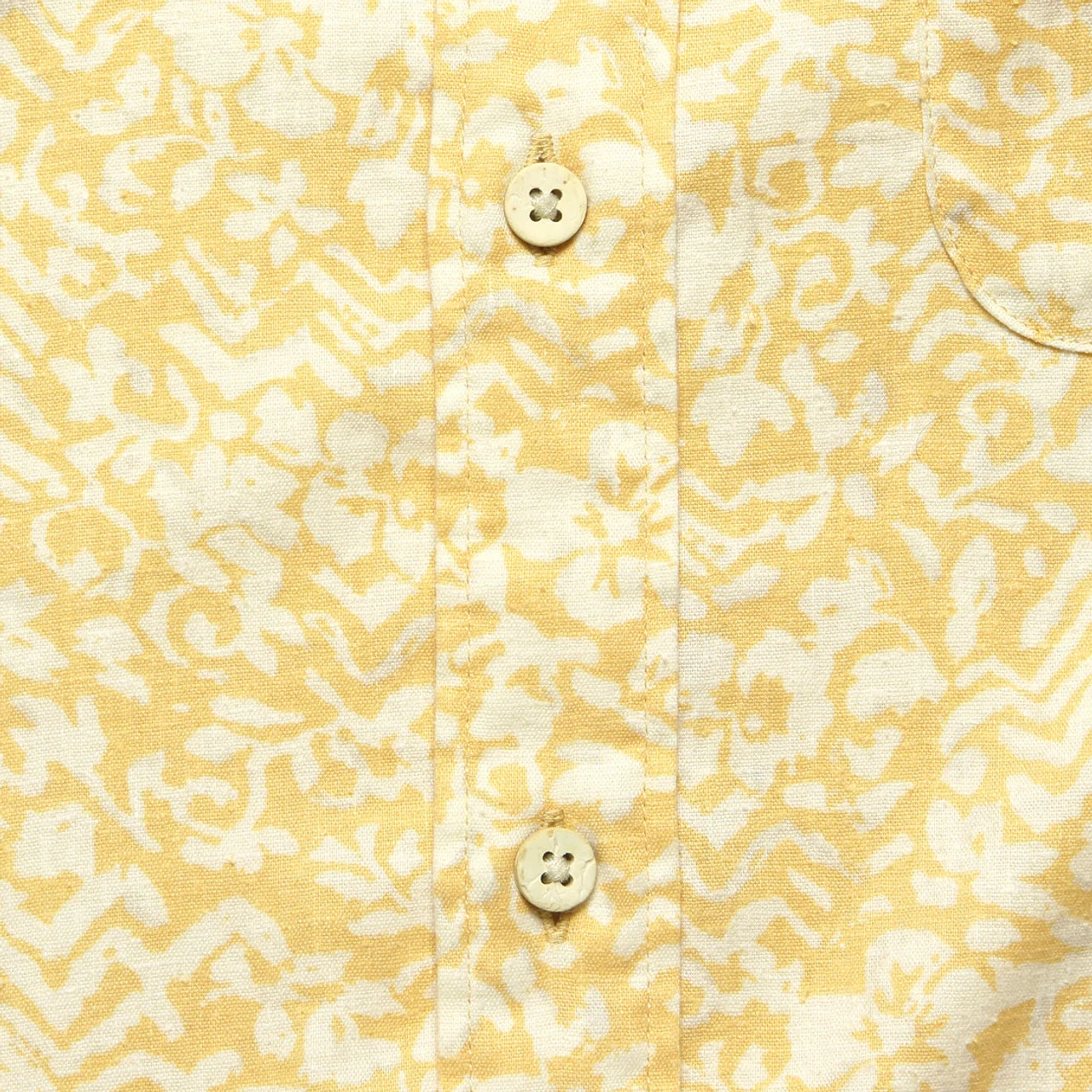 Faherty Breeze Shirt: Wheat Floral 3 Faherty Breeze Shirt: Wheat Floral - Image 3