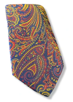 R. Hanauer Navy Norwood Paisley Tie