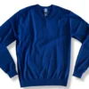 Craig Reagin Silk/Cotton V-Neck Pullover: Navy