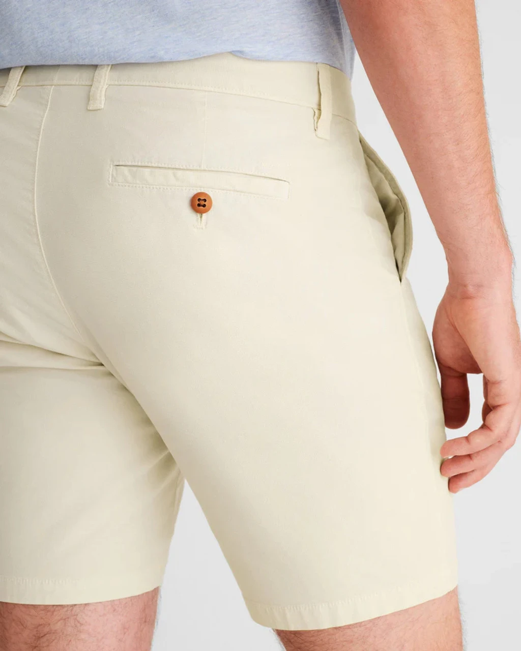 Johnnie-O Santiago Cotton Stretch Shorts: Stone 3 Johnnie-O Santiago Cotton Stretch Shorts: Stone - Image 3