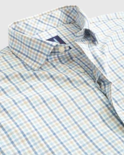 Johnnie-O Cary PREP-FORMANCE Button Up Shirt: Oceanside -Clothing Store JMWL7460 CARY Mens Woven OCEANSIDE 23SS Tweener 800x 85274.1677347335