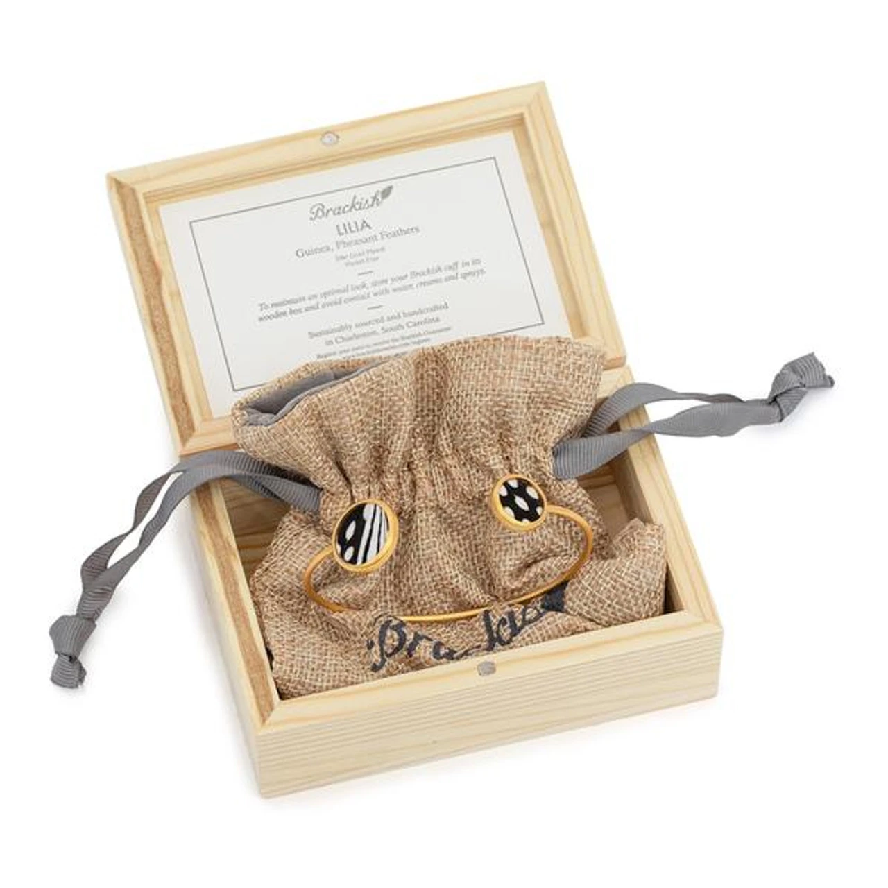 Brackish Bezel Cuff - Lilia 5 Brackish Bezel Cuff - Lilia - Image 5