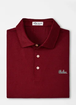 Peter Millar South Carolina Script Dolly Performance Jersey Polo: Maroon