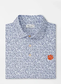 Peter Millar Clemson Paw Game Day Performance Jersey Polo: White