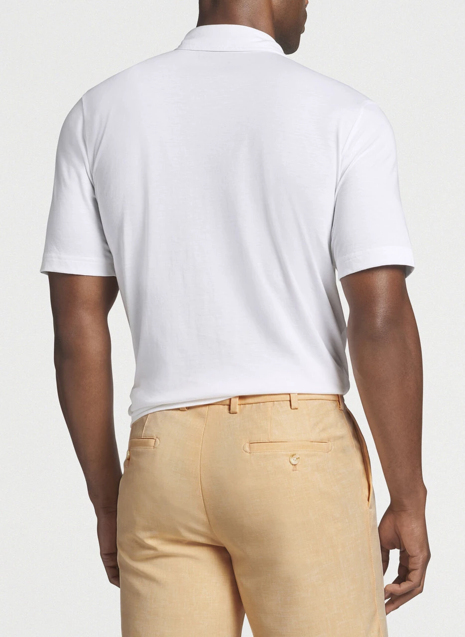 Peter Millar Drirelease® Natural Touch Polo: White 3 Peter Millar Drirelease® Natural Touch Polo: White - Image 3