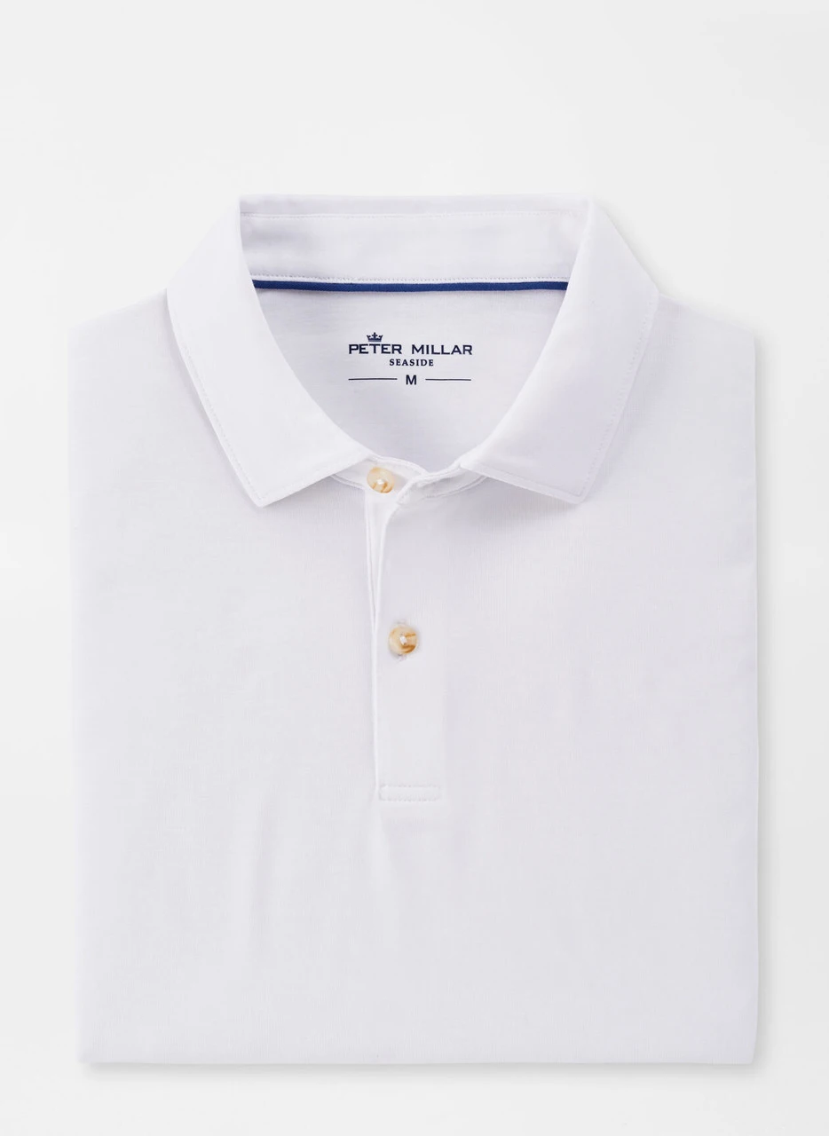 Peter Millar Drirelease® Natural Touch Polo: White 1 Peter Millar Drirelease® Natural Touch Polo: White