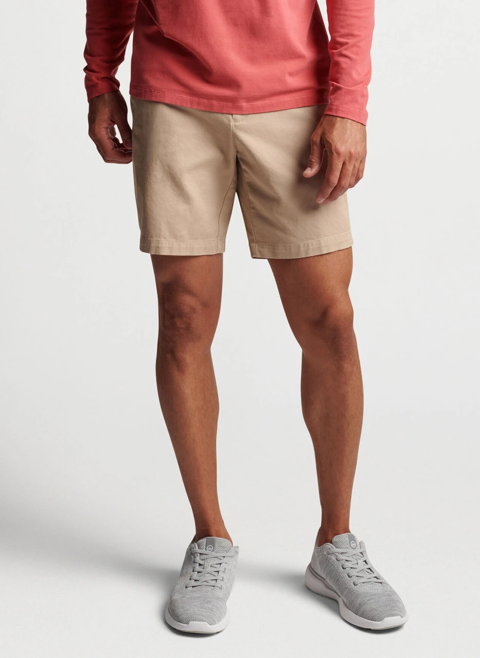 Peter Millar Pilot Twill Short: Khaki 2 Peter Millar Pilot Twill Short: Khaki - Image 2