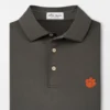 Peter Millar Clemson Paw Performance Polo: Iron