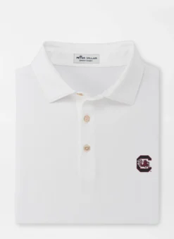 Peter Millar South Carolina Performance Polo - White - Block C
