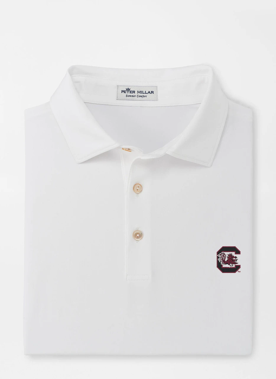 Peter Millar South Carolina Performance Polo - White - Block C 1 Peter Millar South Carolina Performance Polo - White - Block C